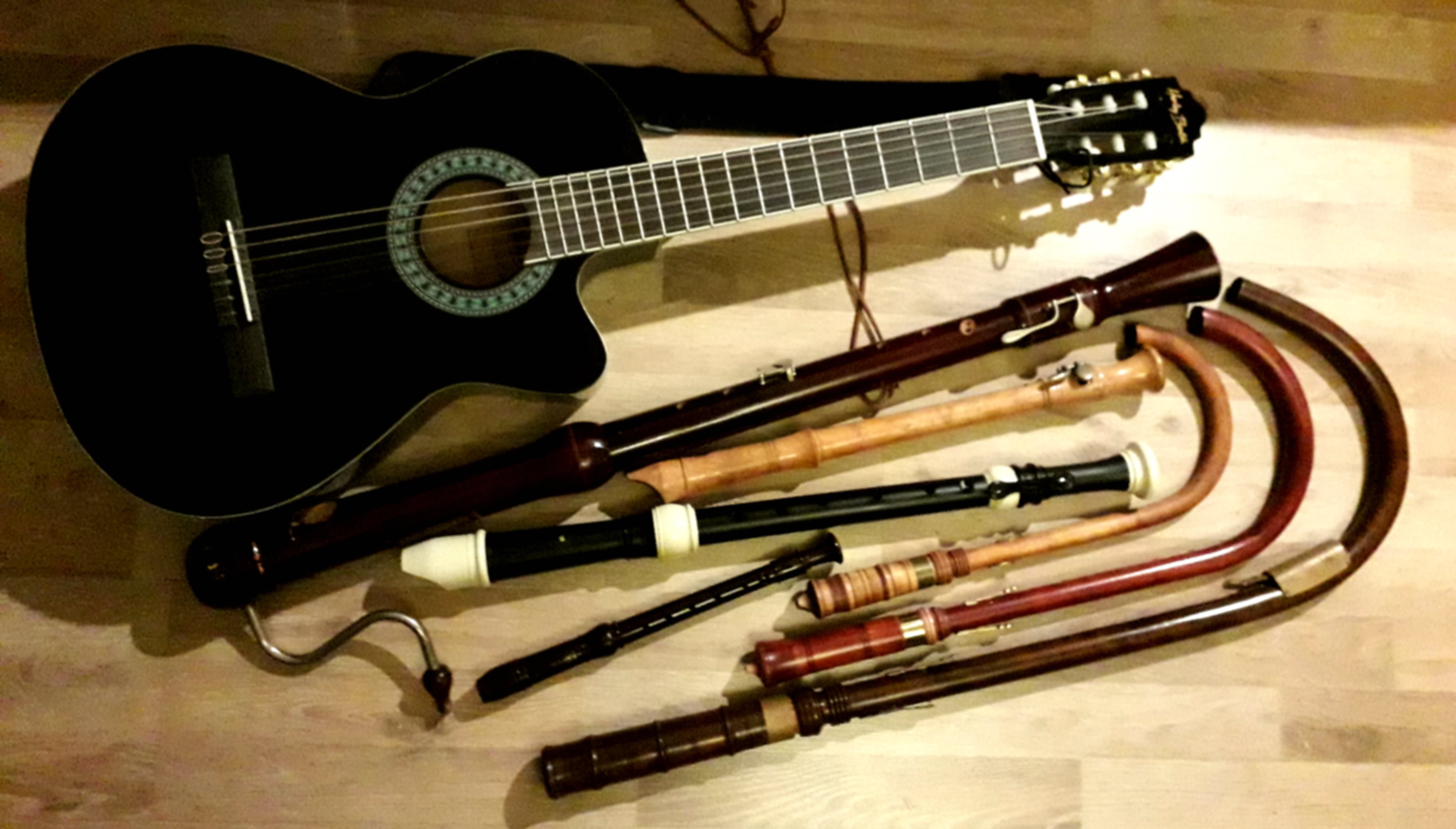 Benutzte Instrumente